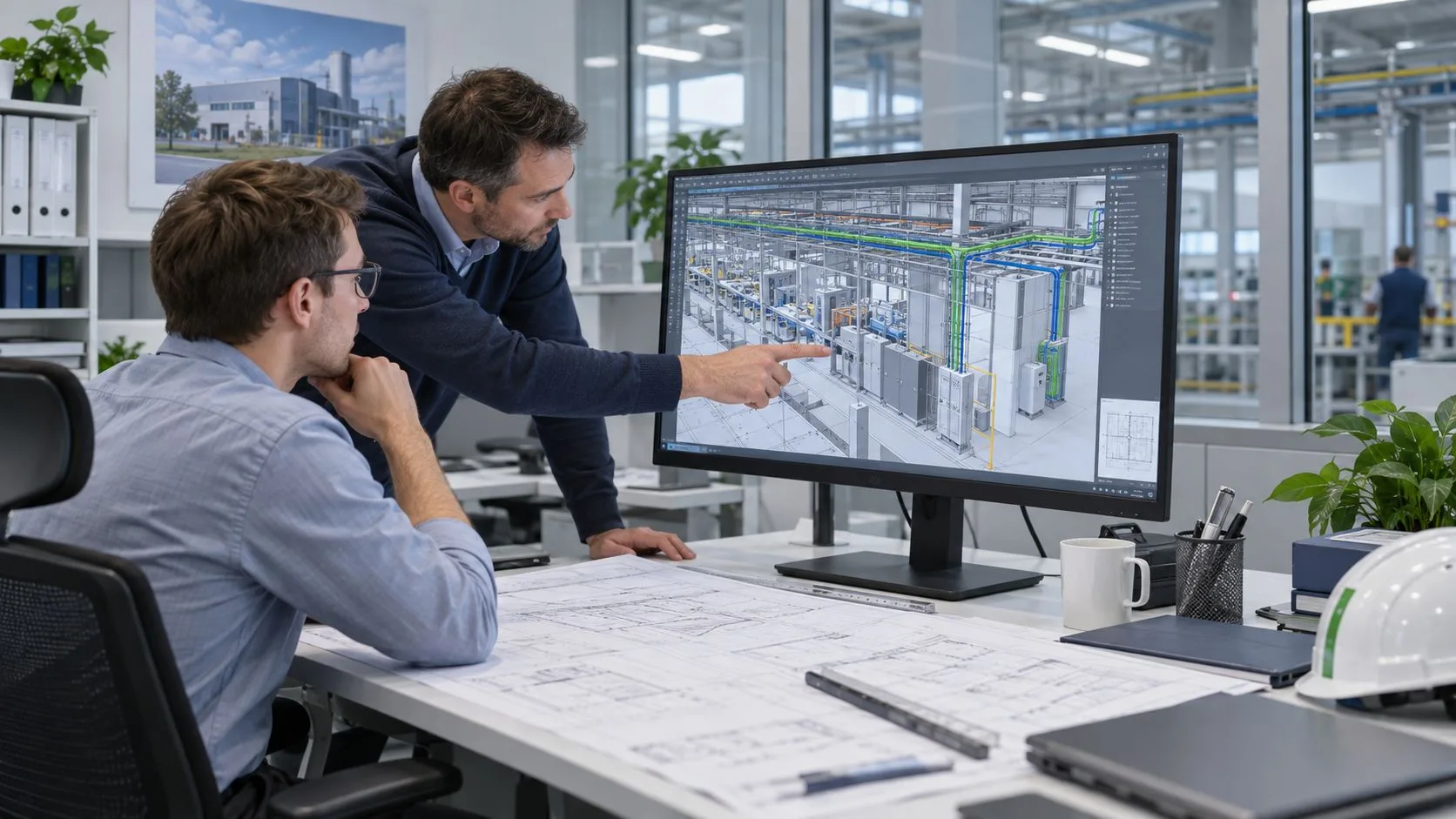 BIM-проект электроснабжения производственного корпуса